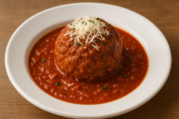 Nonnie's meatball in Sunday gravy